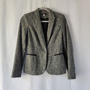 Tommy Hilfiger women's Marled sweatshirt elbow patch blazer size 2